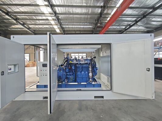 Giá tốt Bộ máy phát điện sinh khối khí tự nhiên cách âm ngoài trời dạng container 400KW Yuchai chống mưa trực tuyến