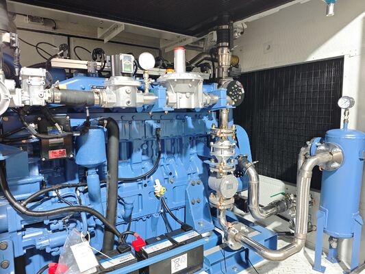 Giá tốt Bộ máy phát điện khí tự nhiên Yuchai 400kw chống mưa cách âm container trực tuyến