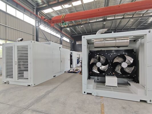 Giá tốt Bộ máy phát điện khí tự nhiên Yuchai công suất định mức 400kw có thùng chống mưa cách âm trực tuyến